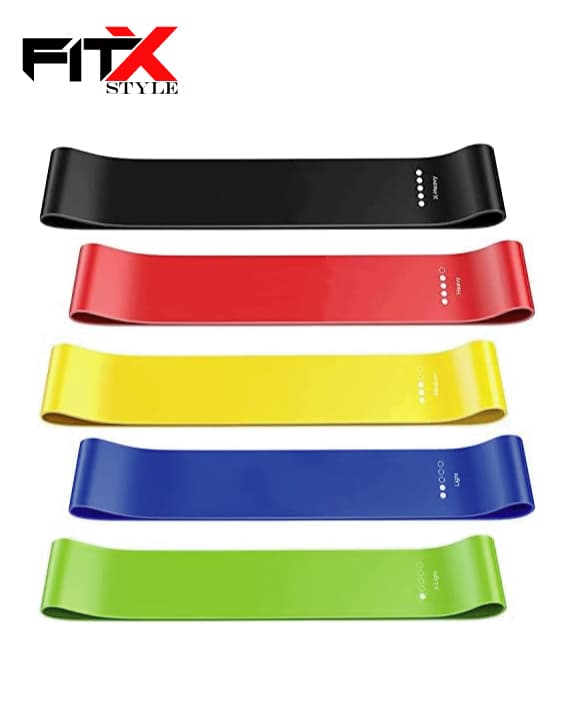 5 Pcs Professional Resistance Bands Resistance Loop Exercise Bands/Latex-Free, Elastic Band/Work Out Bands/Women or Men/Exercise Bands Set/Physical Therapy/Yoga/Pilates(5-Pc Resistance Bands)