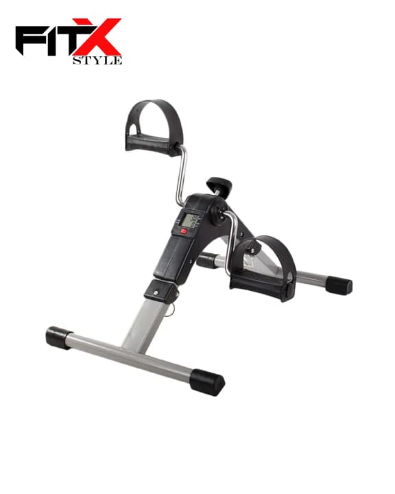 Pedal Exerciser Portable Mini Fitness Cycle Pedal Indoor Foot Paddle Exerciser with Adjustable Resistance Machine Bike for Arms, Legs, Physical Therapy with LCD Display Calorie Counter