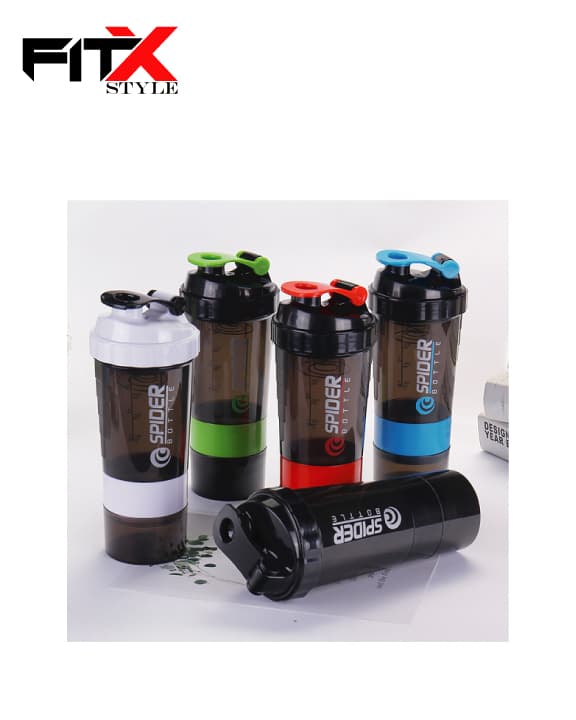 Spider protein shaker bottles