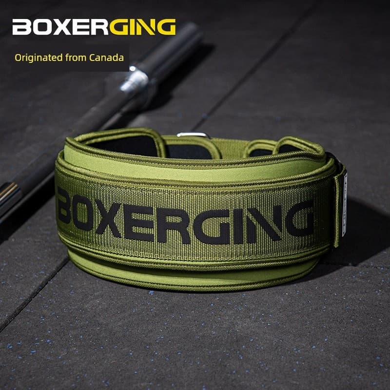BOXERGING Fitness Waist Belt, Professional Powerlifting Training, Squat & Deadlift Support, Wrist Support Gear