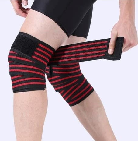 Knee Wraps for Weightlifting – Elastic Support & Custom Fit - 1 Pcs