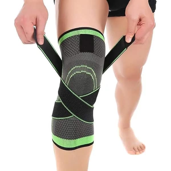 Knee Brace ,Compression Support Knee Sleeve with Adjustable Strap